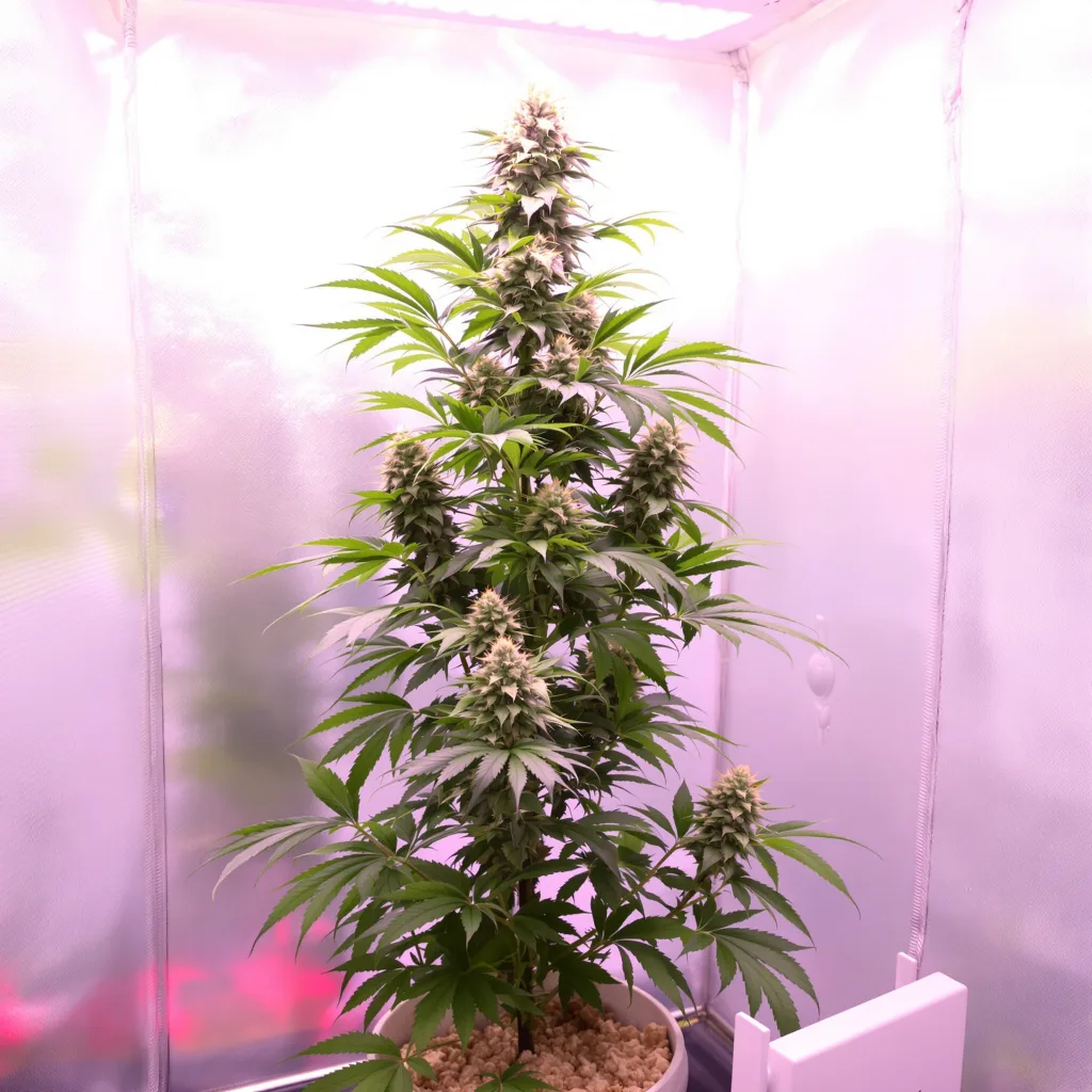 Mickey Kush cannabis plant in flowering stage — Medium autoflower