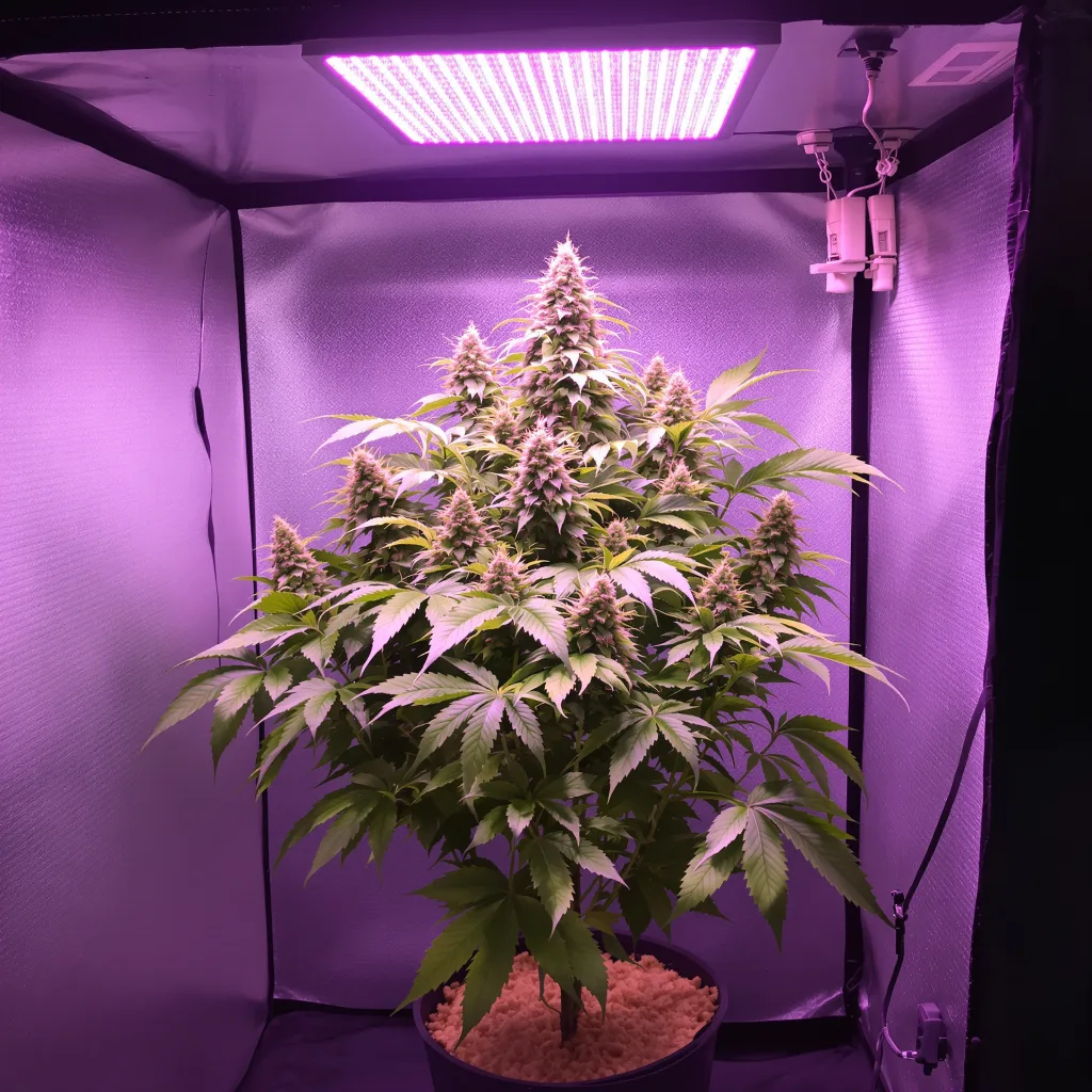 Middlefork cannabis plant in flowering stage — 70–110 cm feminised