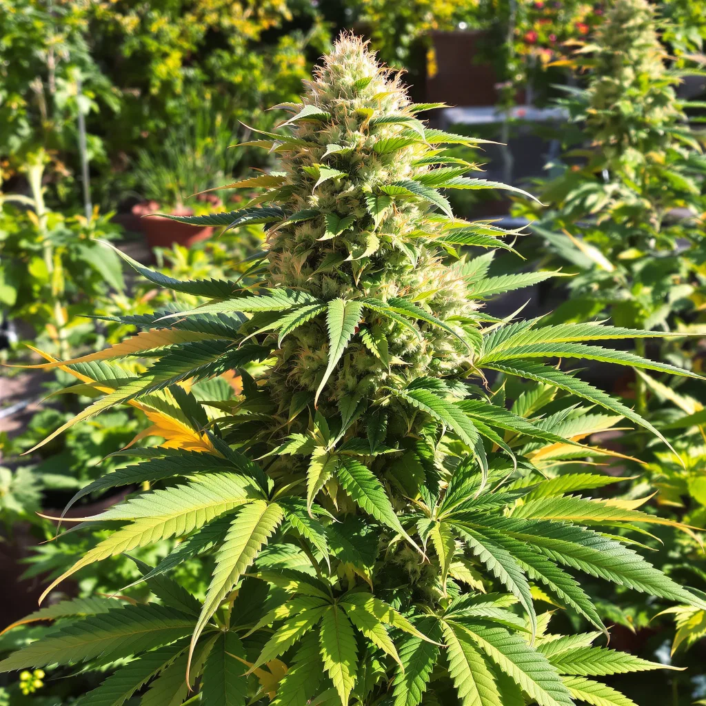 Milky Way 78% indica / 22% sativa flower with visible trichomes