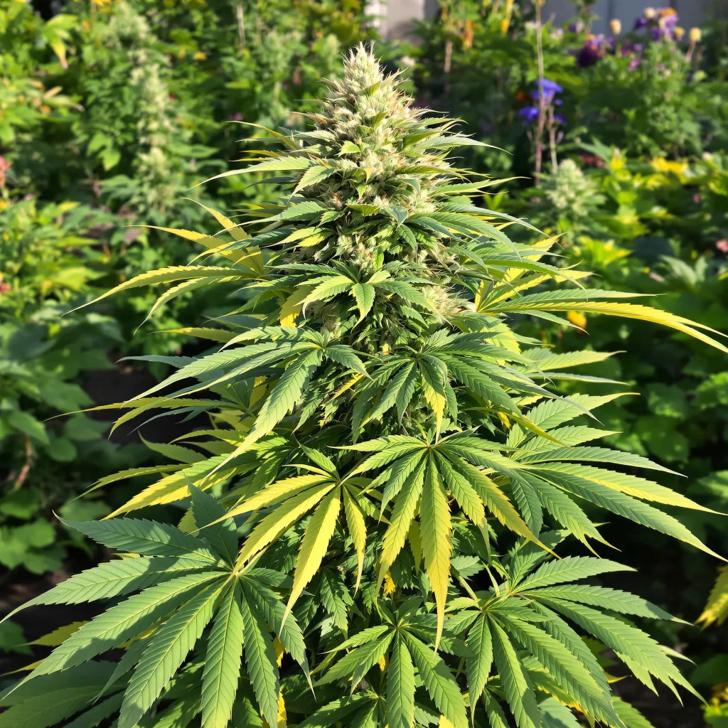 Mother of Berries 82% indica / 18% sativa flower with visible trichomes