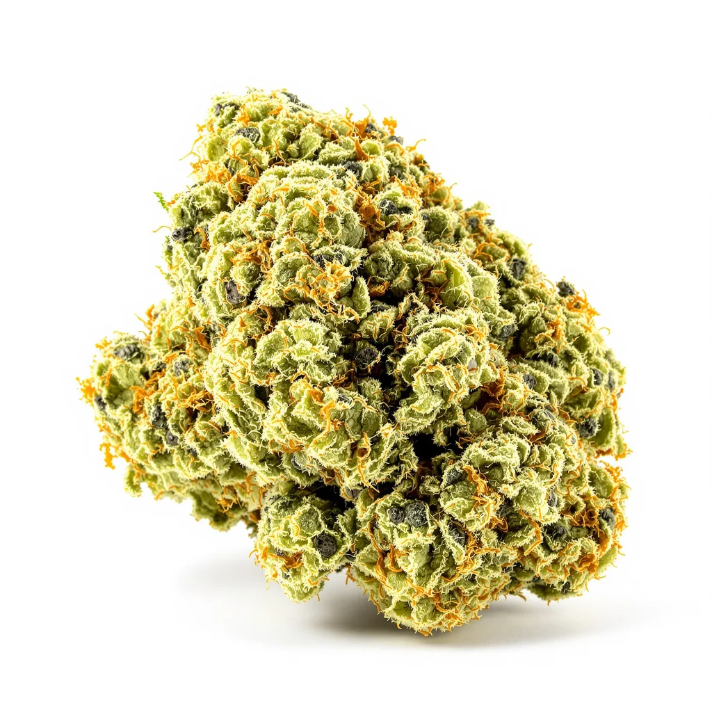 Nordle CBD 54% indica / 46% sativa flower with visible trichomes