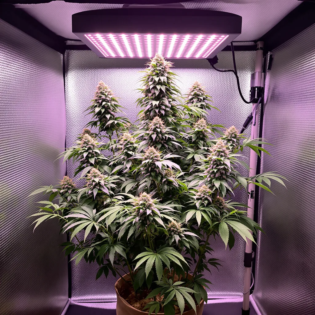 Northern Cream cannabis plant in flowering stage — 170–210 cm feminised