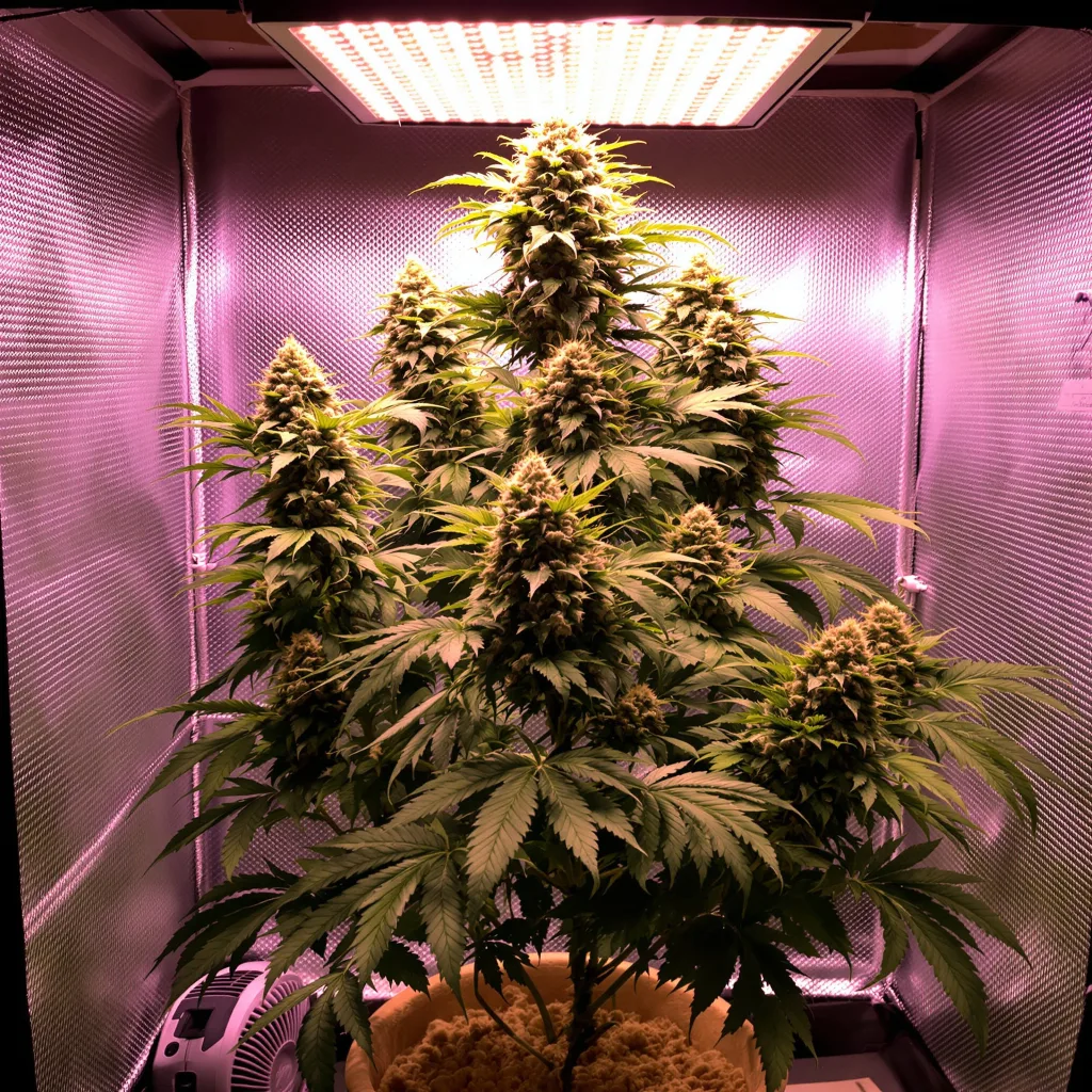 OG Diesel Kush cannabis plant in flowering stage — 80–120 cm autoflower