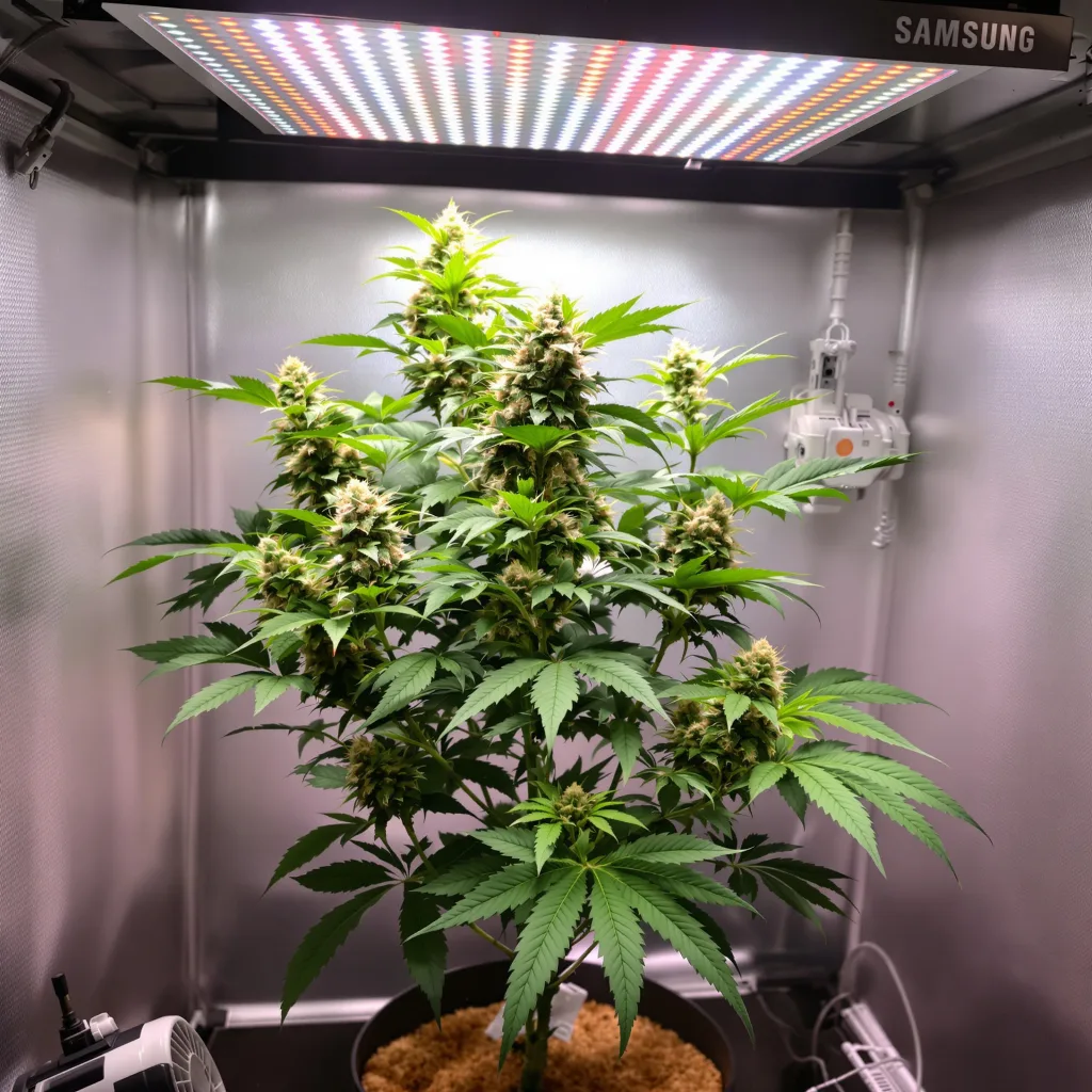 Opal OG Kush cannabis plant in flowering stage — 90-120 cm. Medium feminised