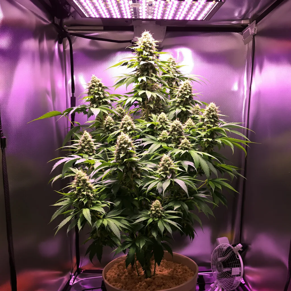 Orange Cookies cannabis plant in flowering stage — Short feminised
