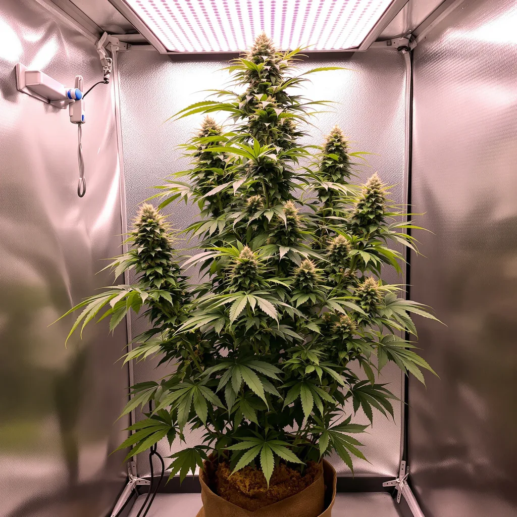 Orange Crush cannabis plant in flowering stage — Short feminised