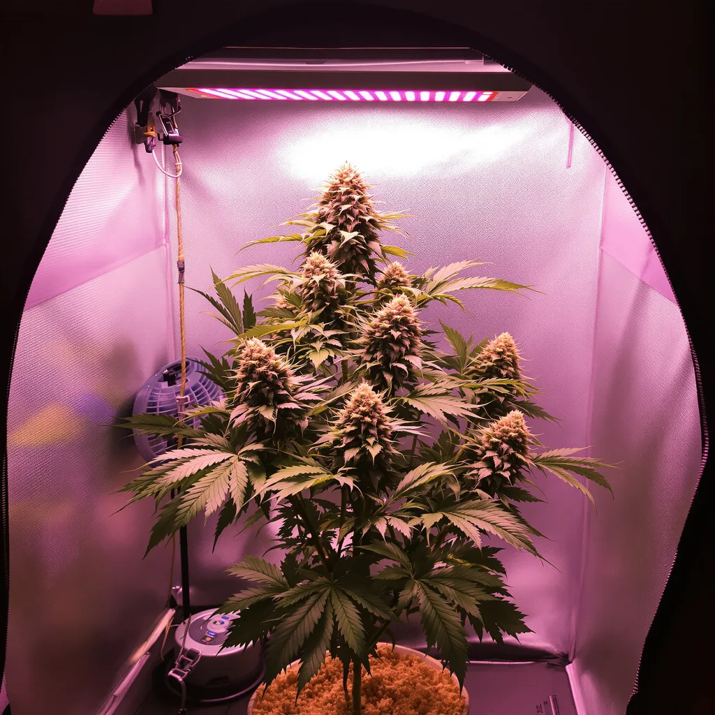 P-51 cannabis plant in flowering stage — 90-120 cm. Medium feminised