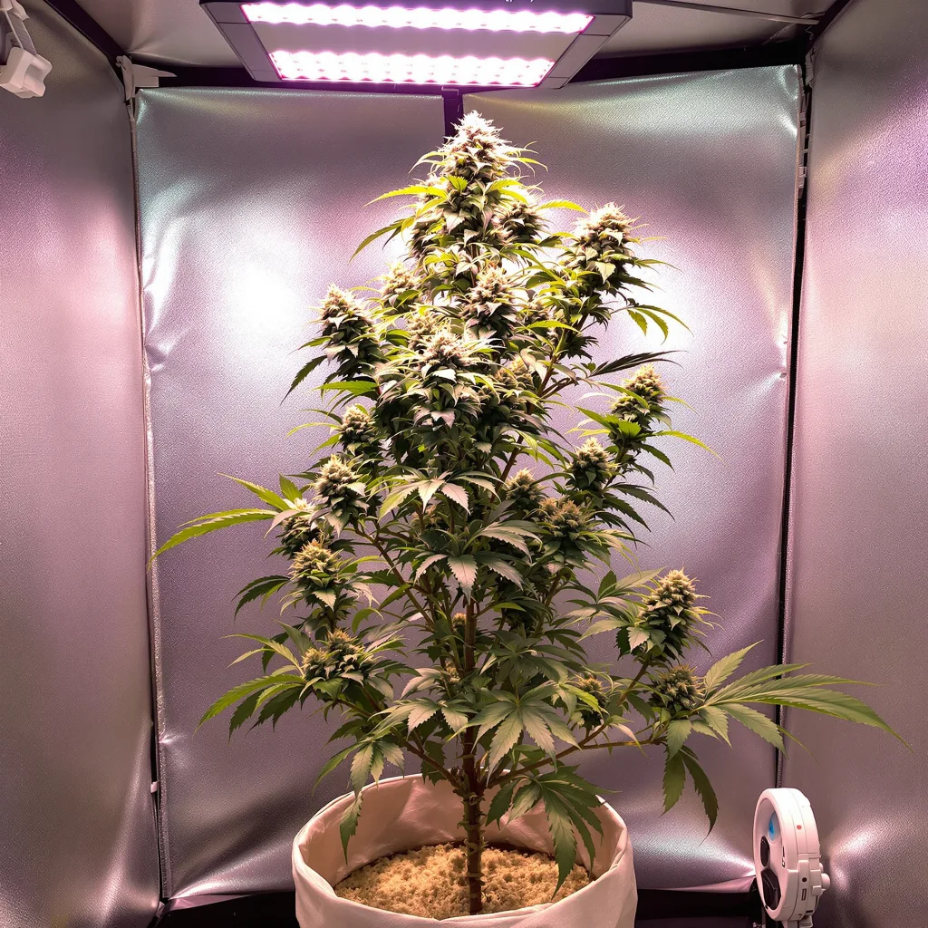 Pandora’s Box cannabis plant in flowering stage — Short feminised