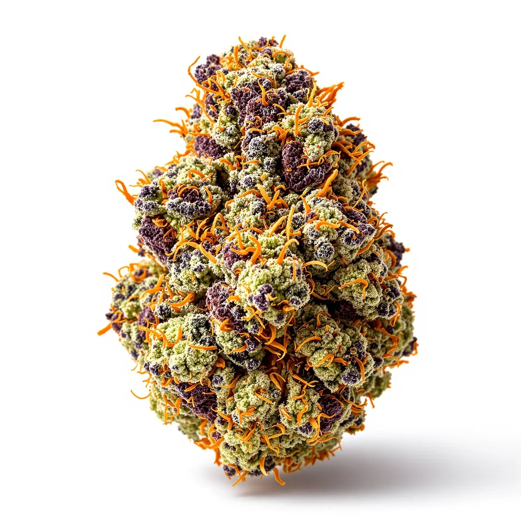 Papa's OG 80% indica / 20% sativa flower with visible trichomes