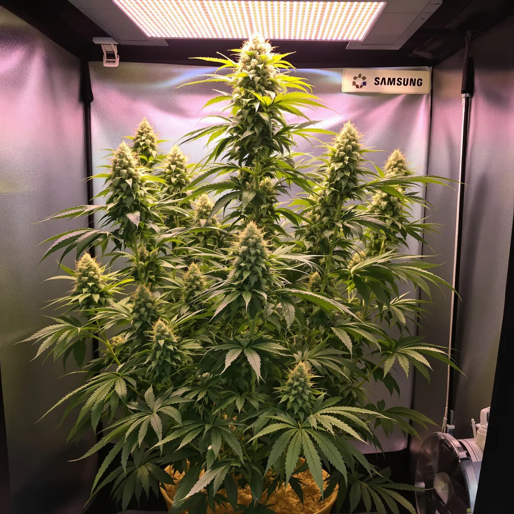 Pincher's Creek cannabis plant in flowering stage — 90–180 cm feminised