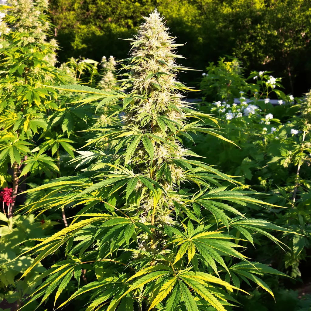 Pincher's Creek 30% indica / 70% sativa flower with visible trichomes