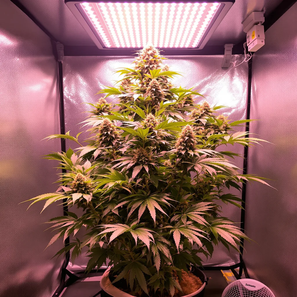 Pink Bubba cannabis plant in flowering stage — Short feminised