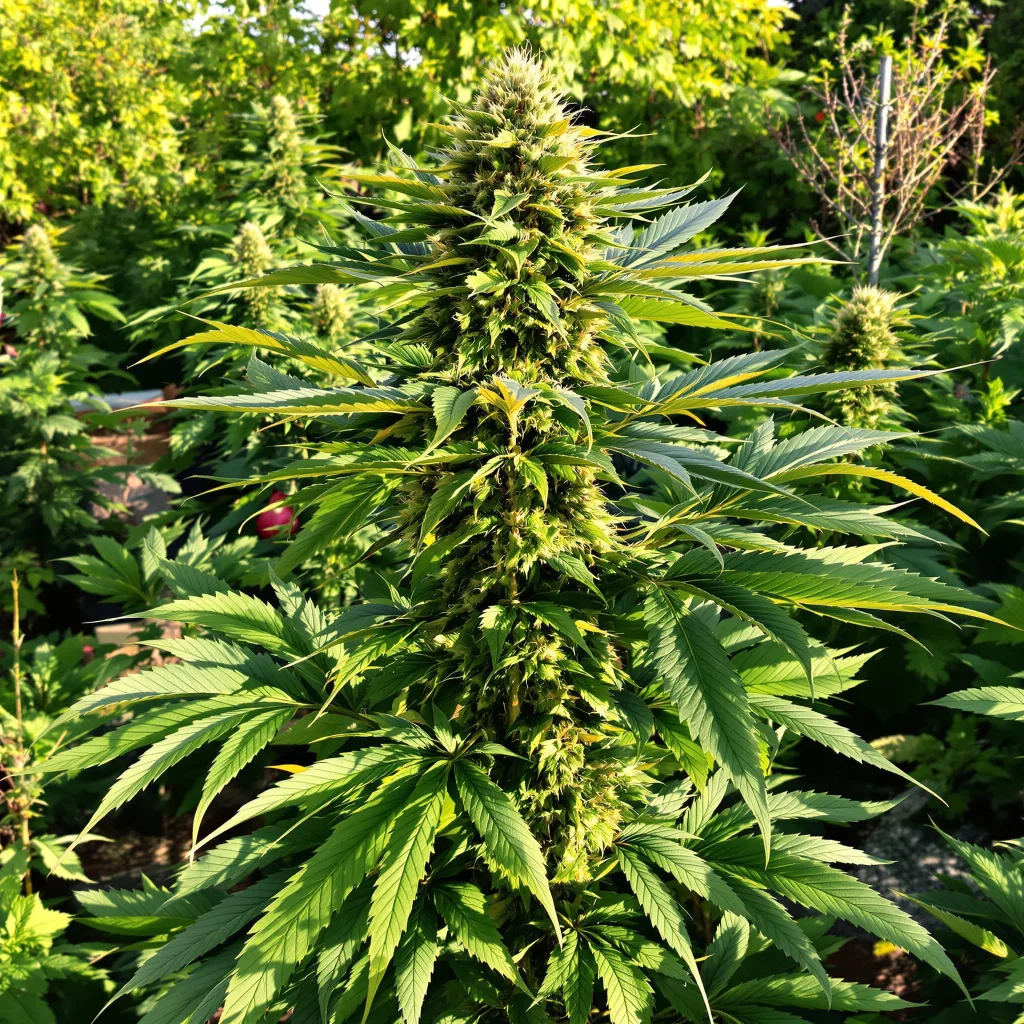 Pink Death Star 79% indica / 21% sativa flower with visible trichomes