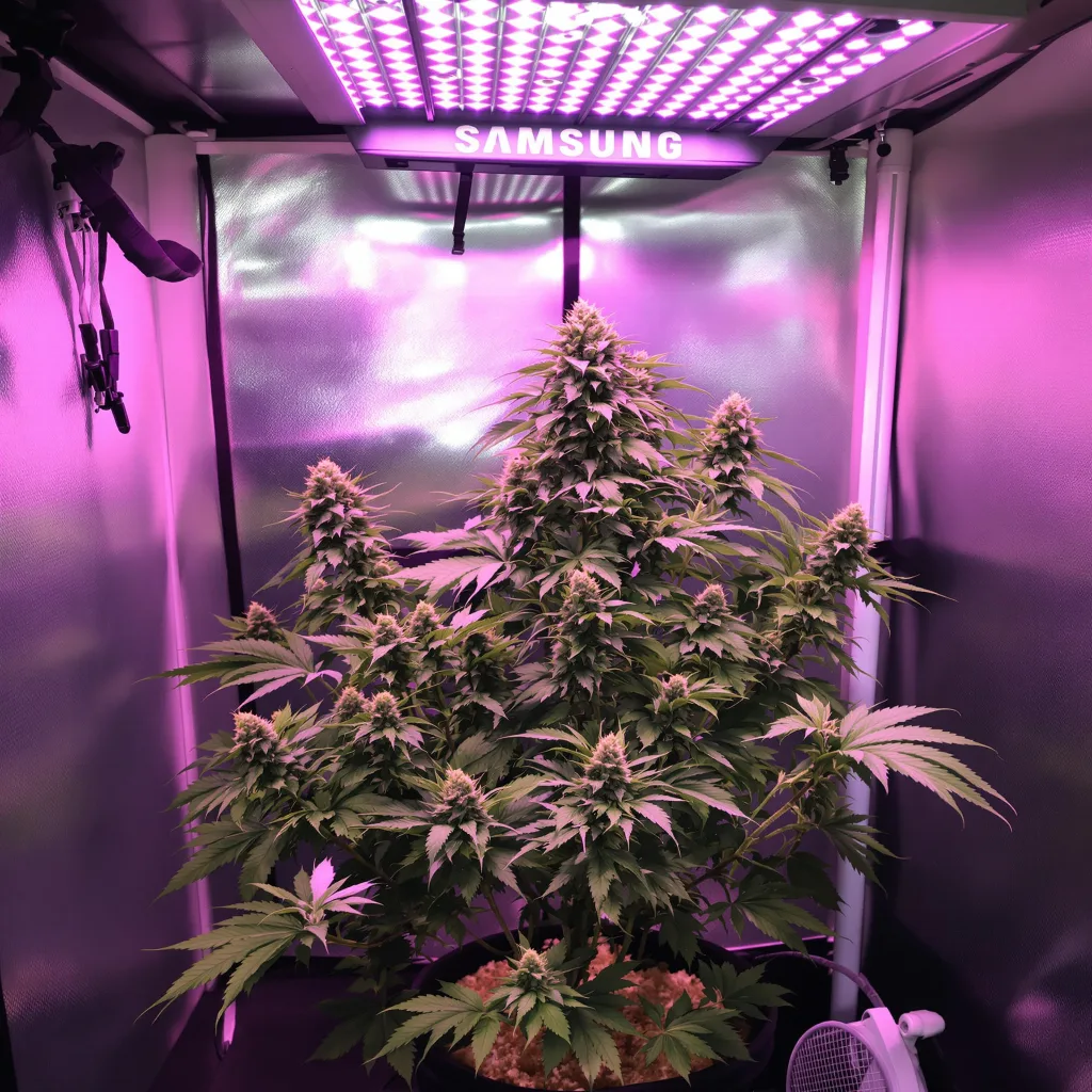 Pre-98 Bubba Kush cannabis plant in flowering stage — Medium feminised