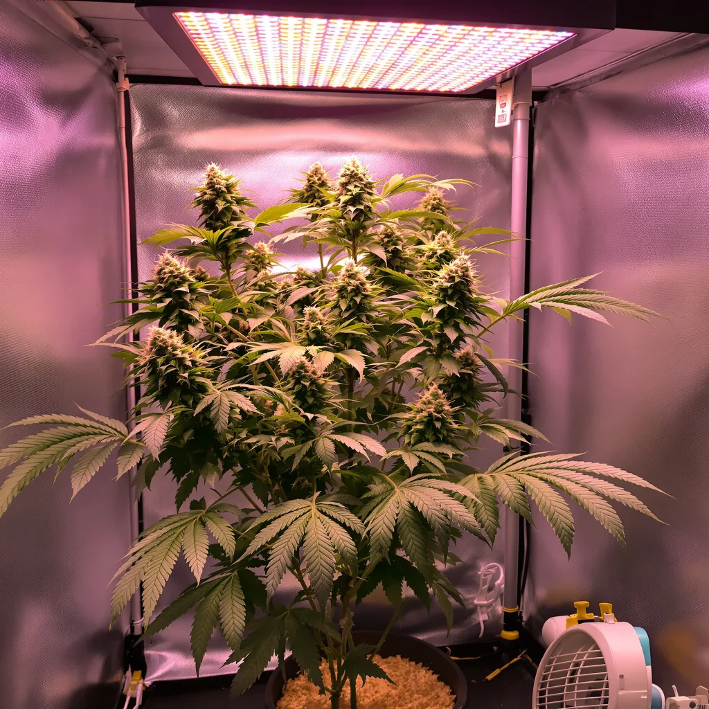 Punky Lion cannabis plant in flowering stage — Medium feminised