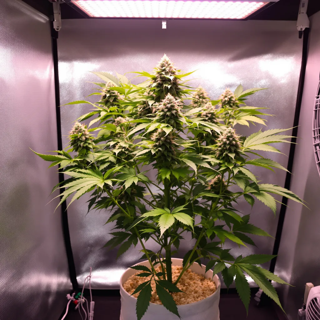 Purple Candy cannabis plant in flowering stage — Medium (150-245 cm) feminised