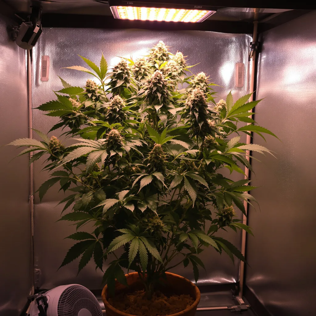 Purple Martian Kush cannabis plant in flowering stage — Medium (150-245 cm) feminised
