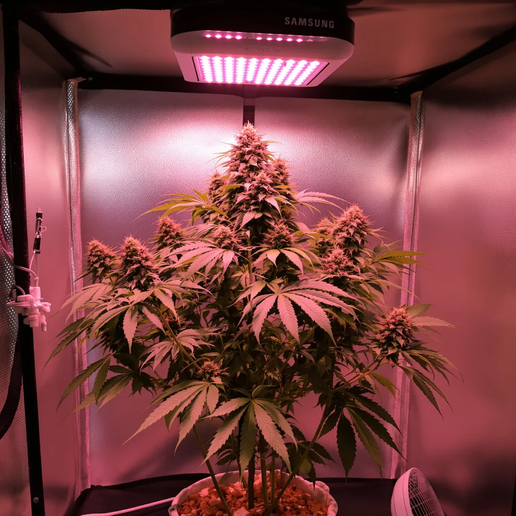 Purple Sage cannabis plant in flowering stage — 70–110 cm autoflower