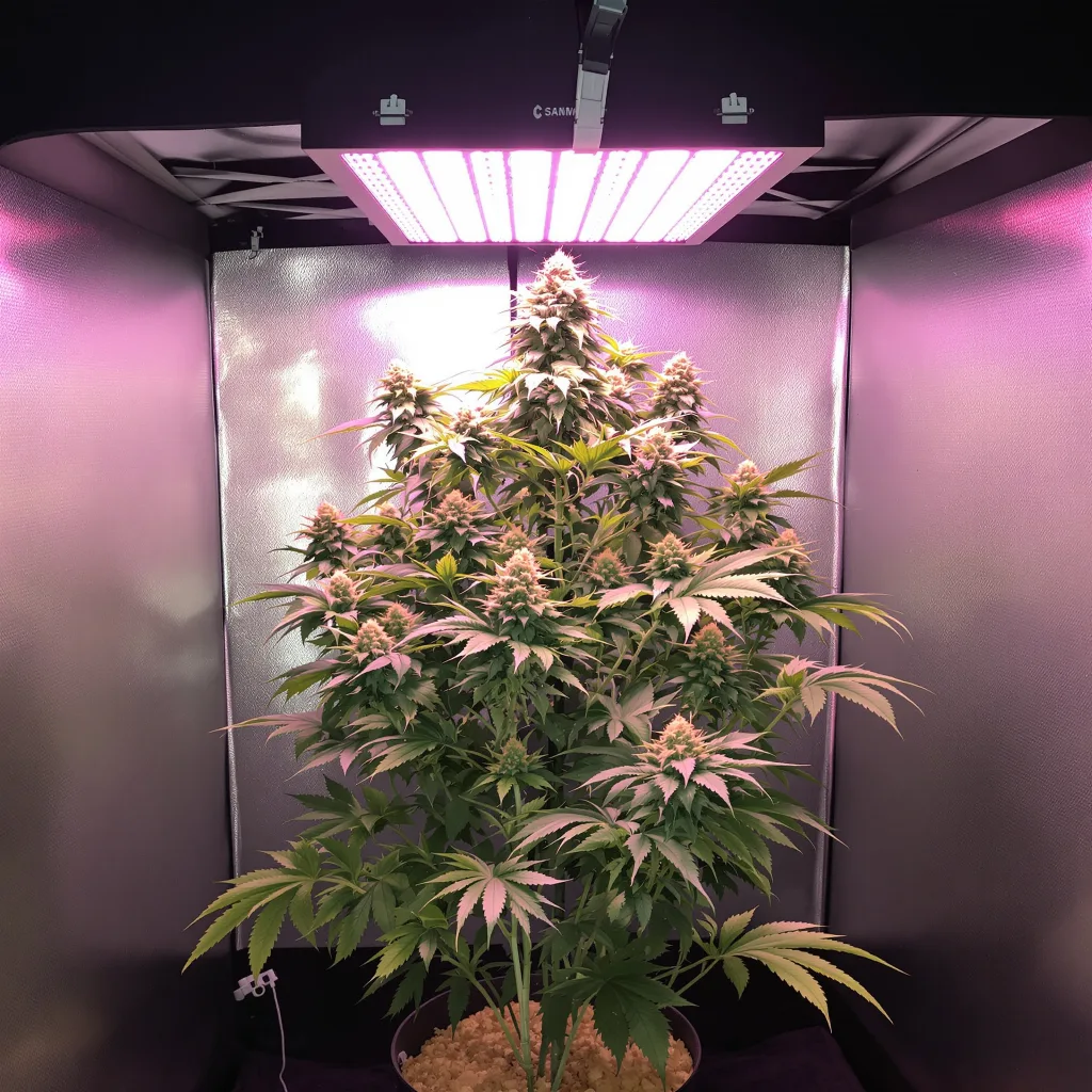 Purple Voodoo cannabis plant in flowering stage — Short autoflower