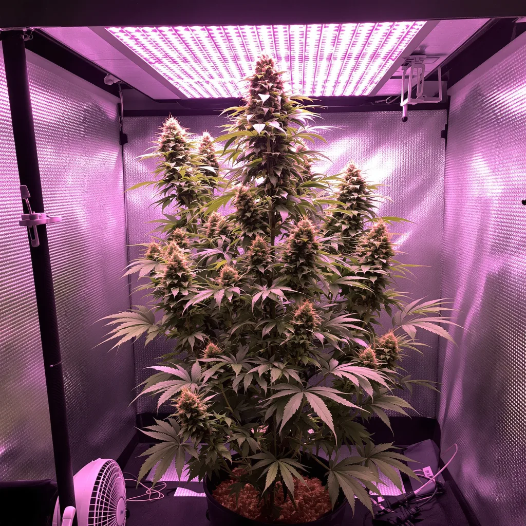 Quantum Kush cannabis plant in flowering stage — Short autoflower