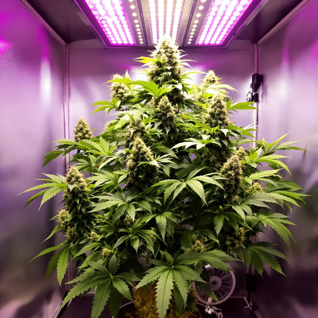 Rob Ford Kush cannabis plant in flowering stage — 90-120 cm. Medium feminised