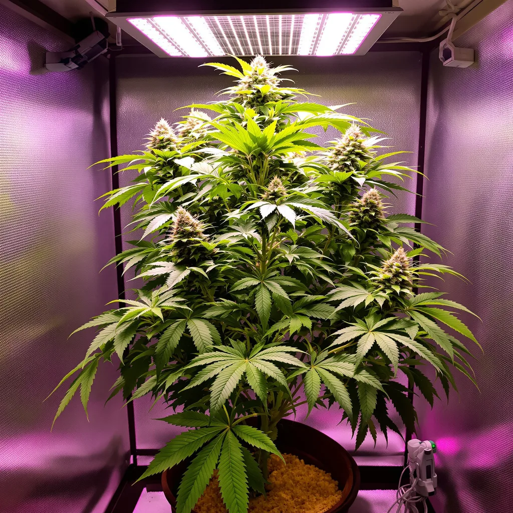 Rockbud cannabis plant in flowering stage — Short feminised