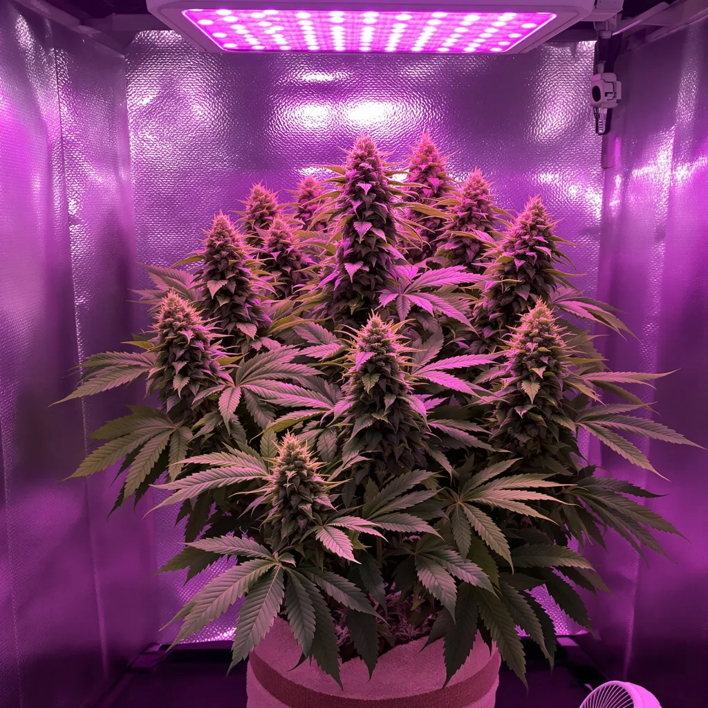 Rockstar Kush cannabis plant in flowering stage — 70–110 cm feminised