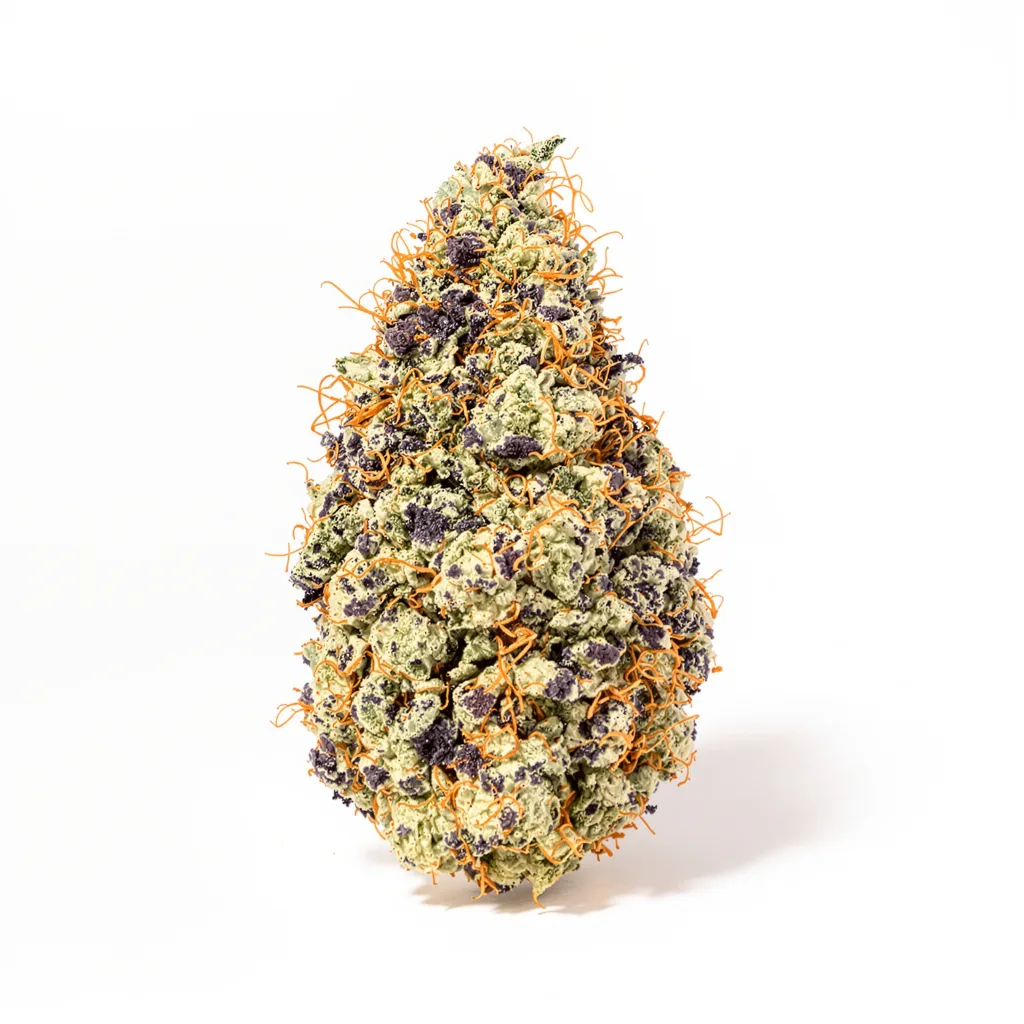 Rockstar Kush 88% indica / 12% sativa flower with visible trichomes