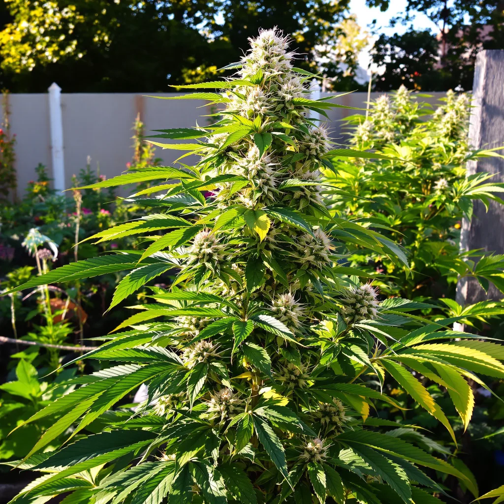 Royal Highness 60% indica / 40% sativa flower with visible trichomes