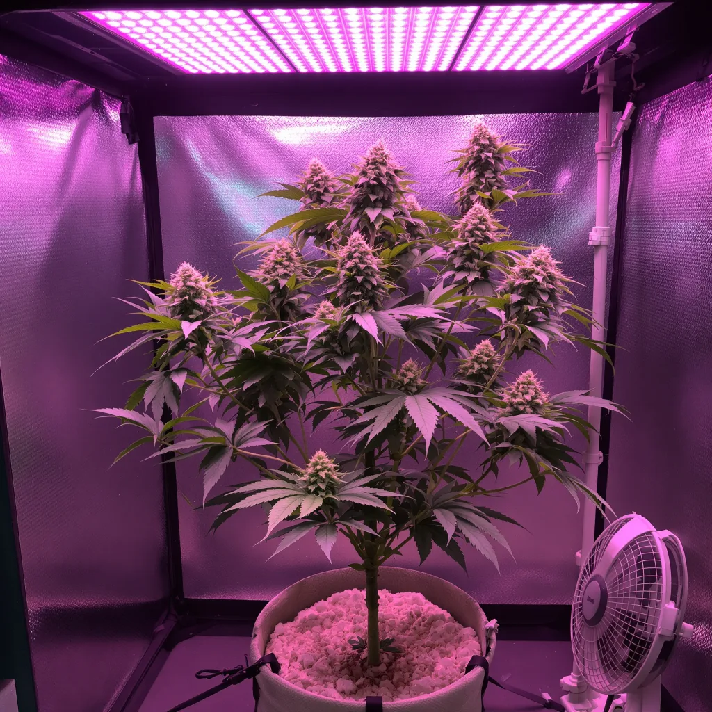 Sensi Skunk cannabis plant in flowering stage — 90-120 cm. Medium autoflower