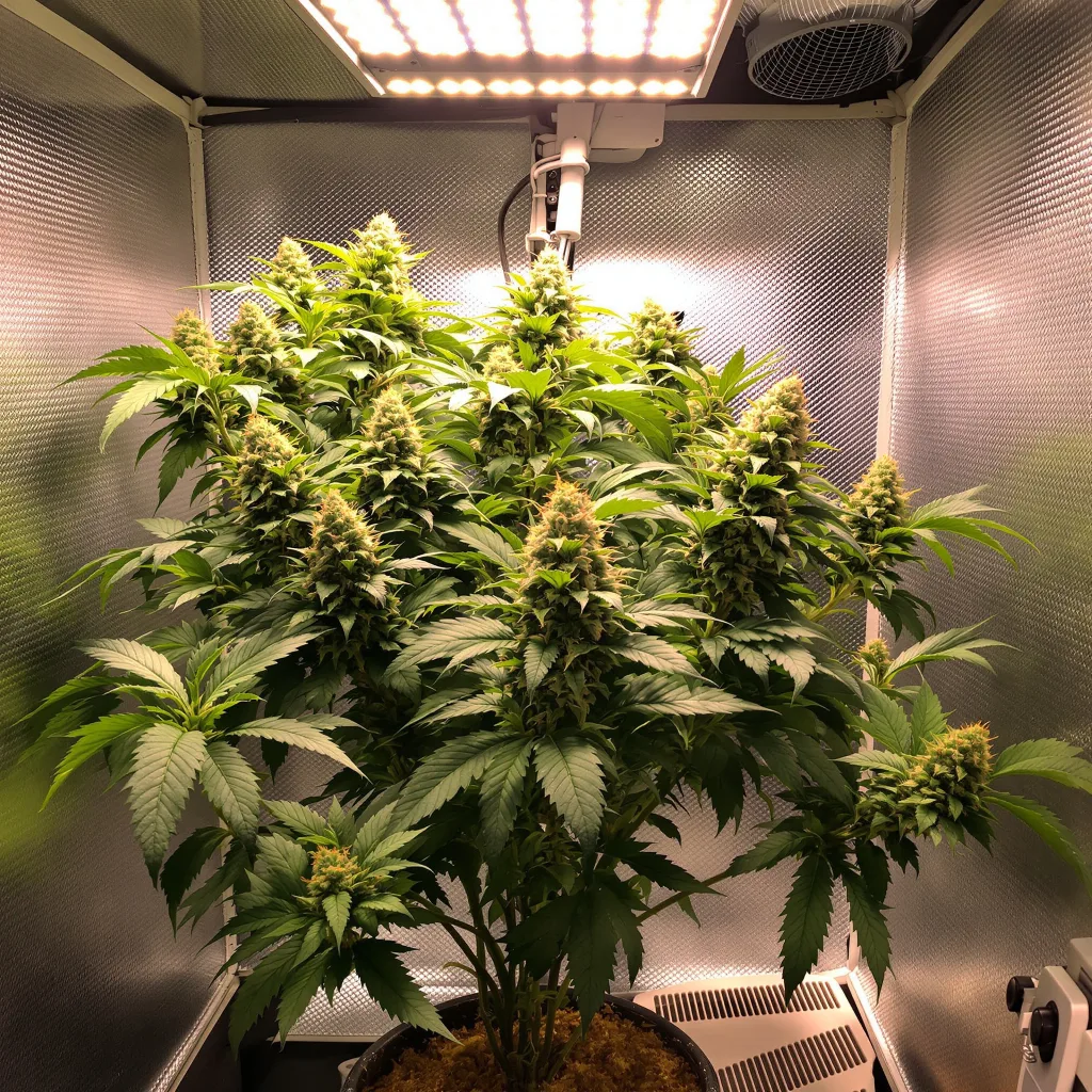 Sensi Skunk cannabis plant in flowering stage — Medium feminised