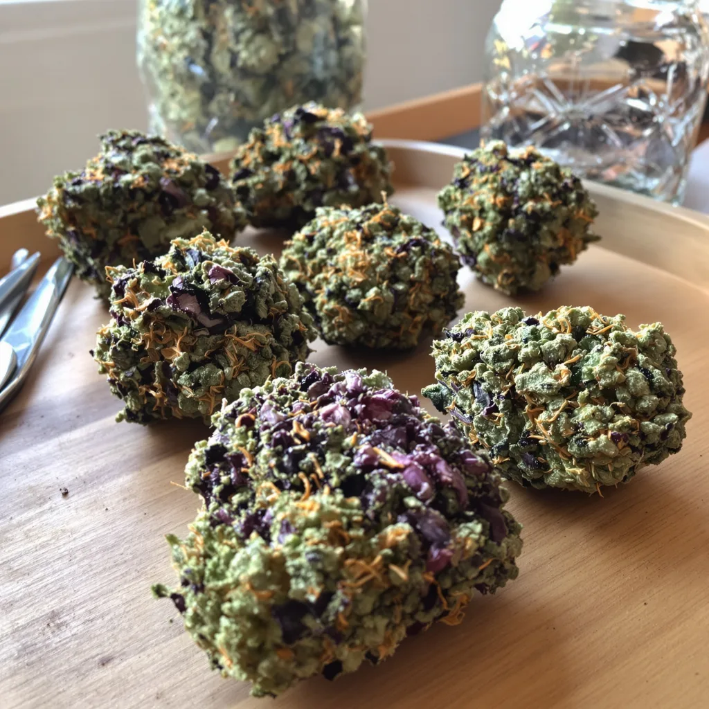 Sensi Star 75% indica / 25% sativa flower with visible trichomes