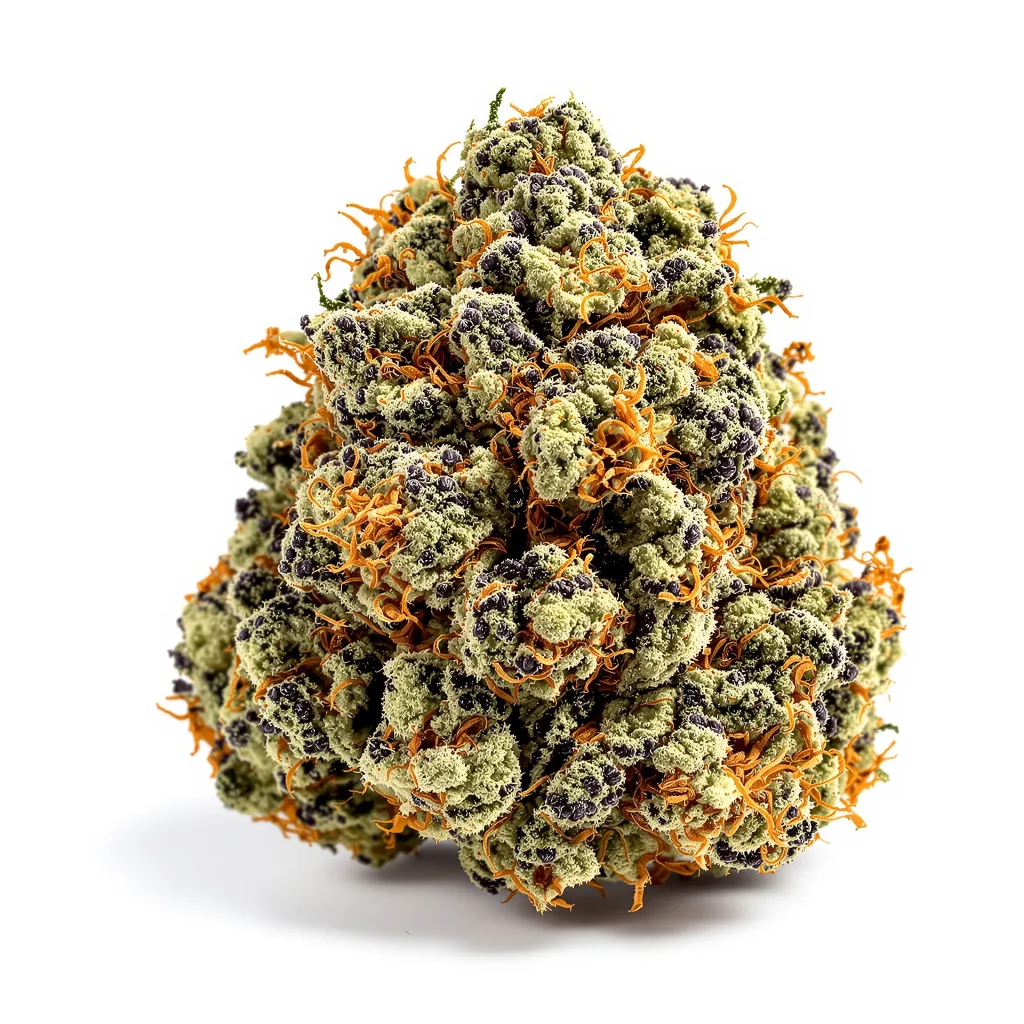 Sensi Star 75% indica / 25% sativa flower with visible trichomes
