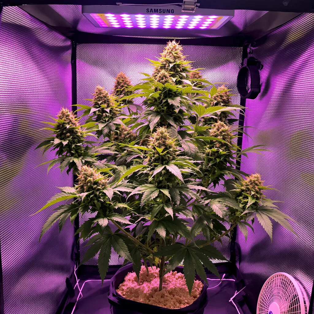 Shiva Skunk cannabis plant in flowering stage — 110-120 cm feminised
