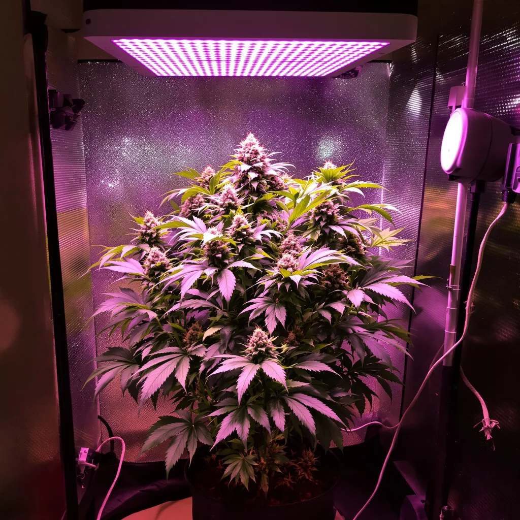 Skunky Afro cannabis plant in flowering stage — 70–110 cm feminised