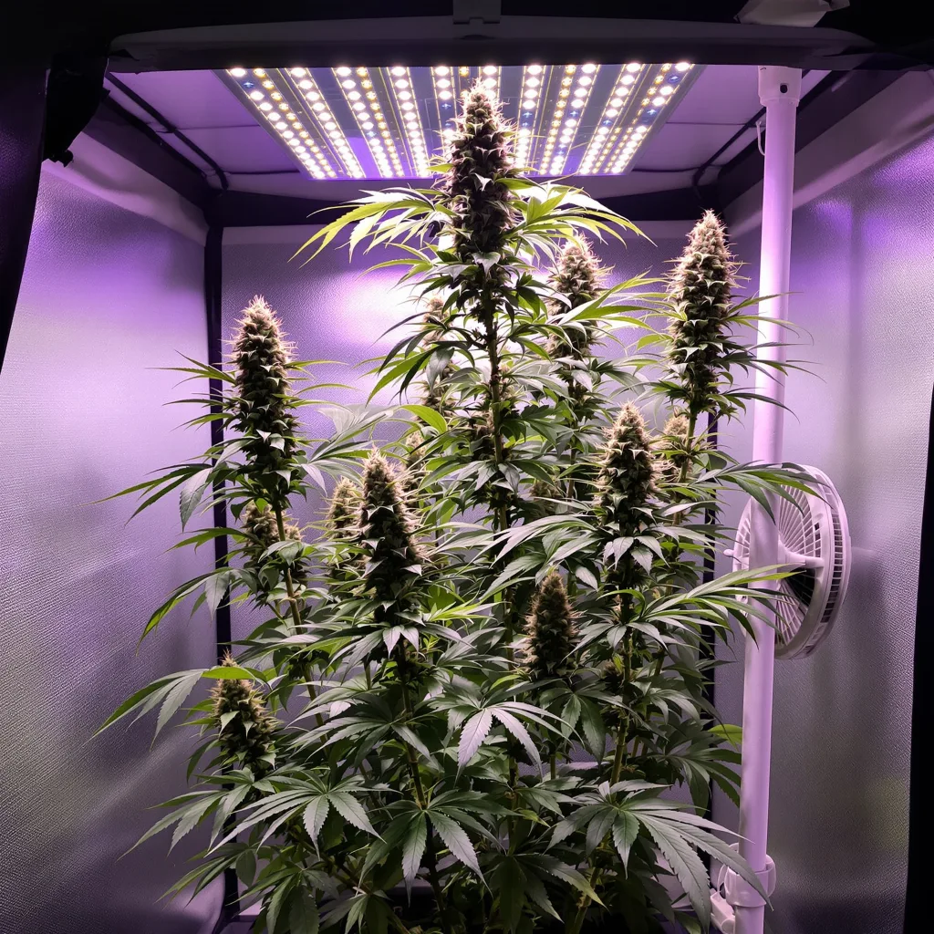Skunky Jack cannabis plant in flowering stage — Medium (150-245 cm) feminised