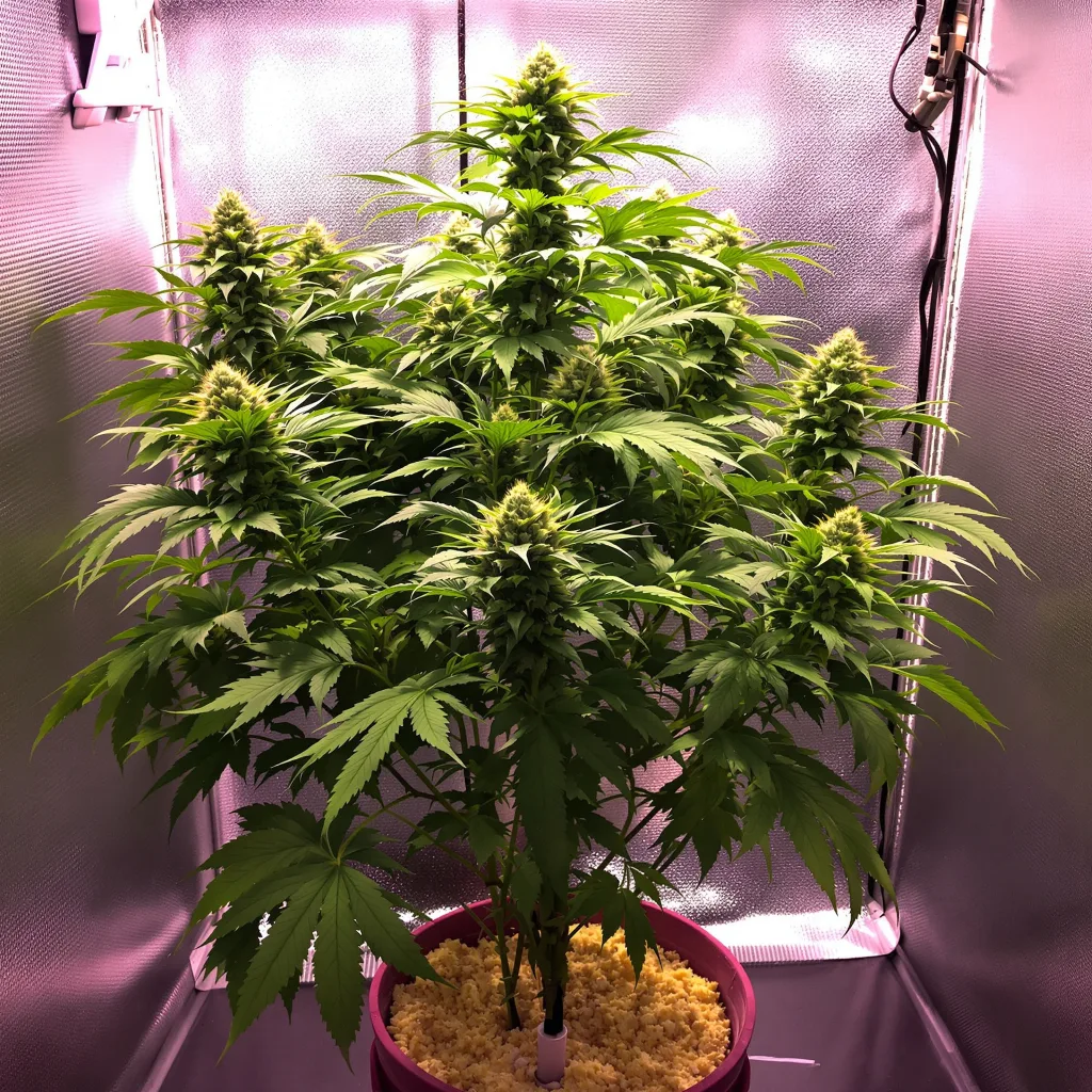 Skywalker Alien cannabis plant in flowering stage — Short feminised