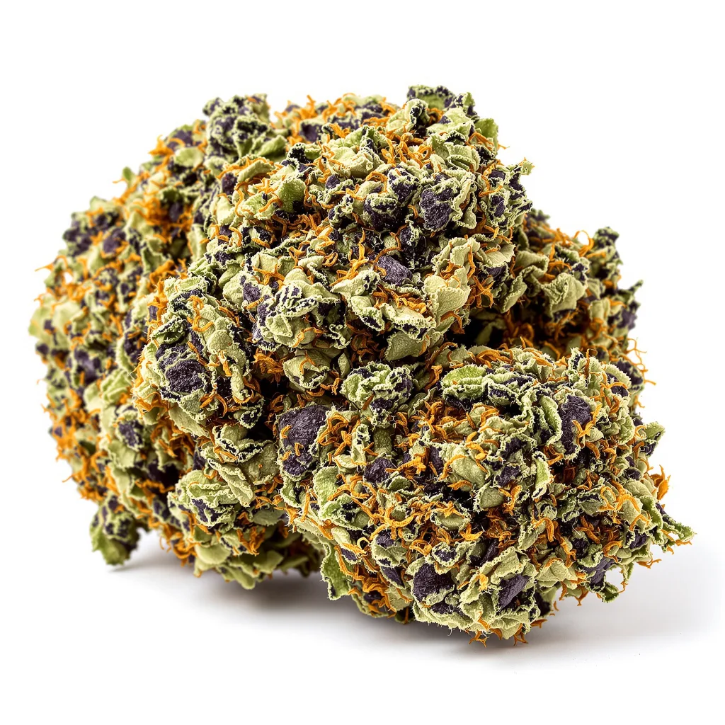 Skywalker Alien 87% indica / 13% sativa flower with visible trichomes
