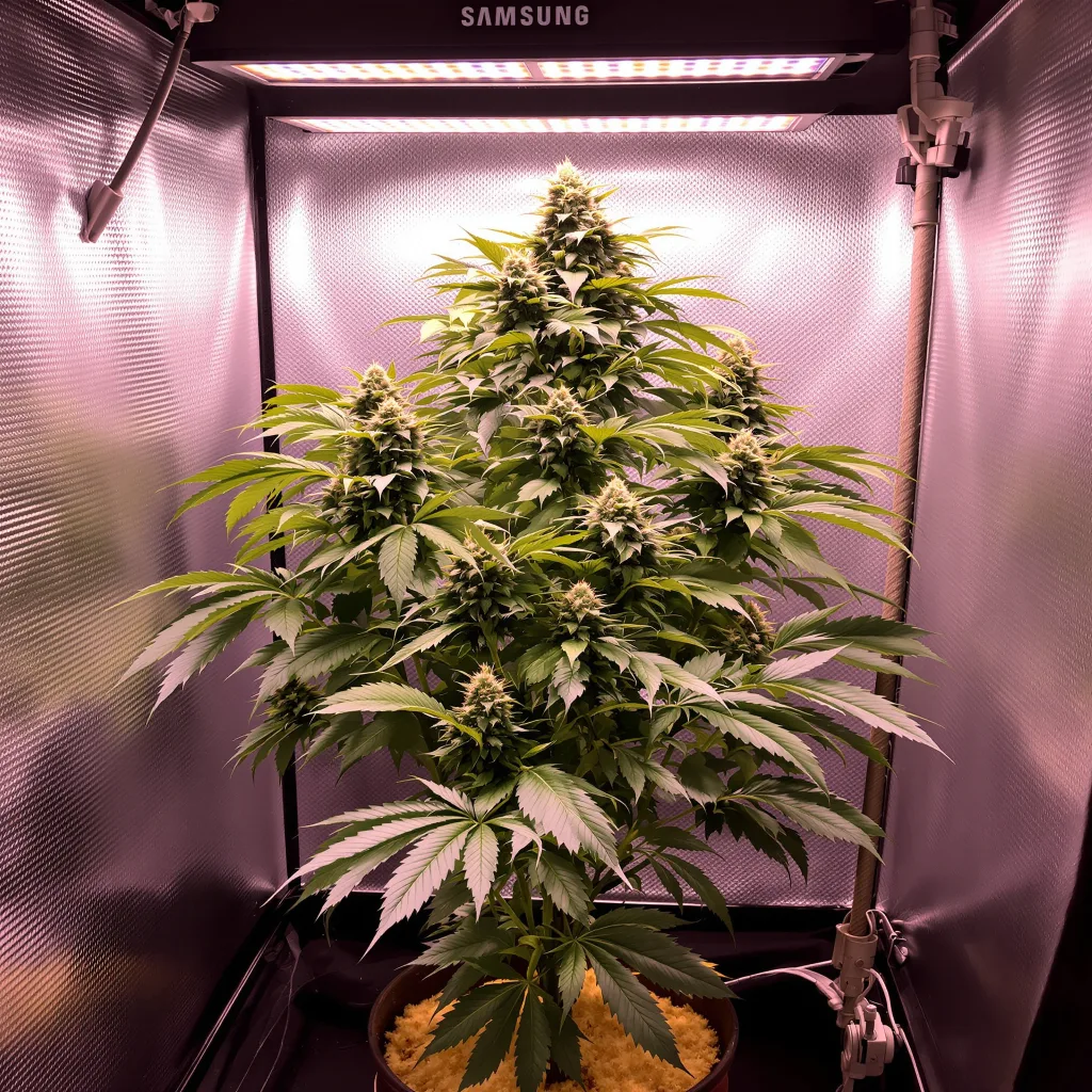 Snow Monster cannabis plant in flowering stage — Medium feminised