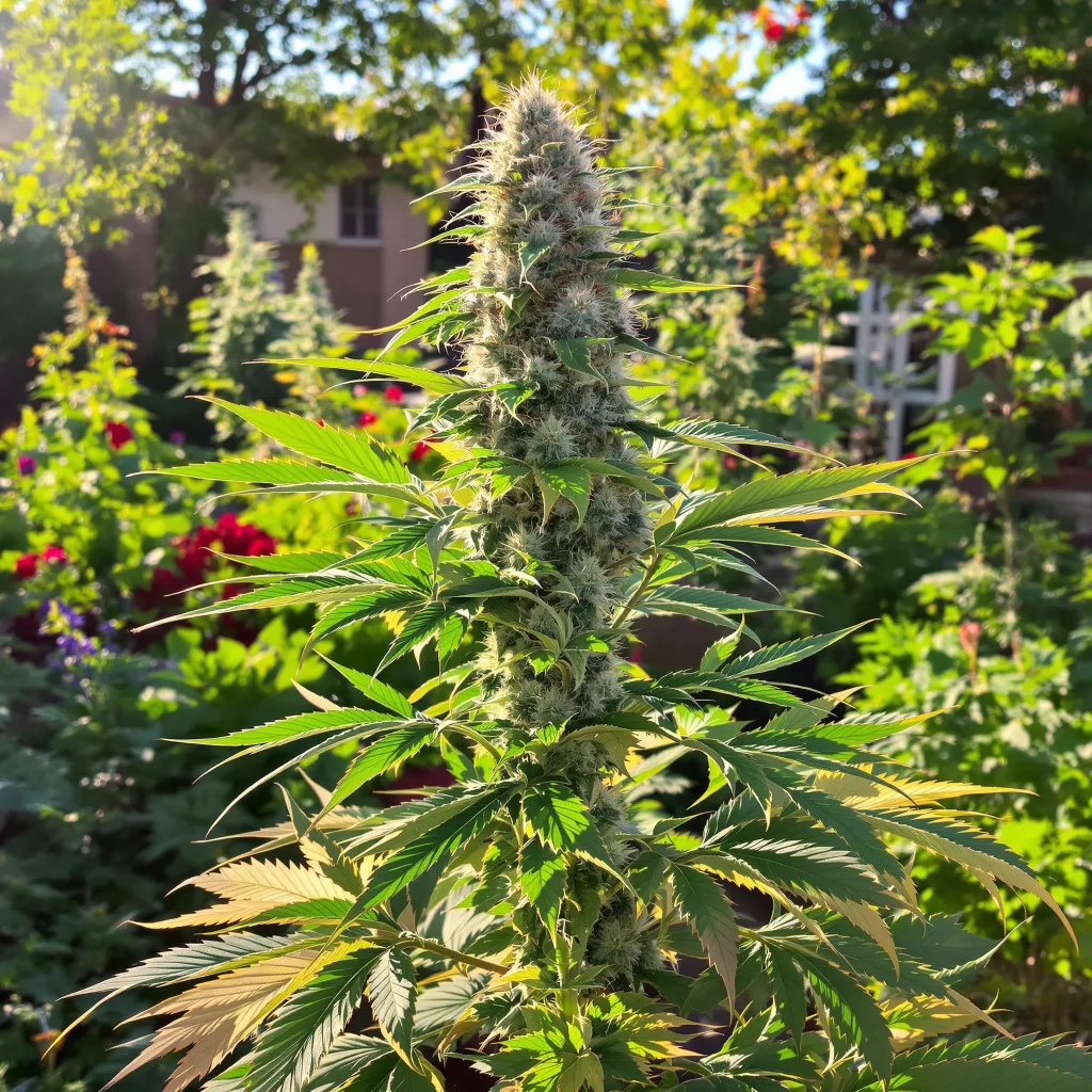 Soul Shine 48% indica / 52% sativa flower with visible trichomes