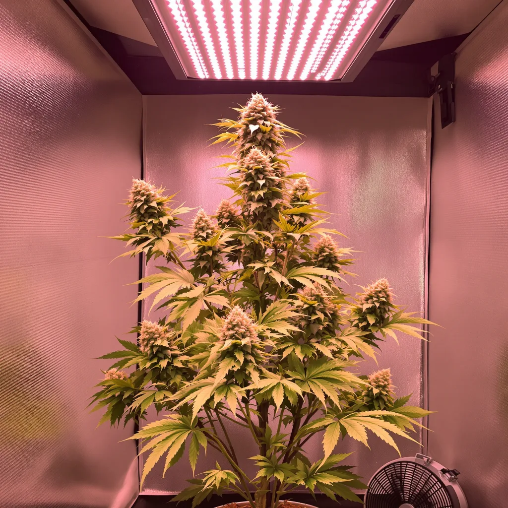 Sour Alien cannabis plant in flowering stage — Short autoflower