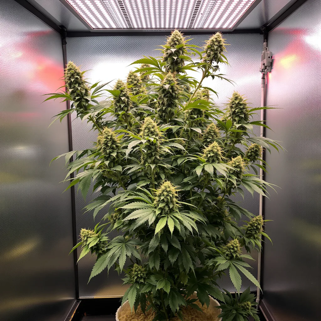 Sour Ape cannabis plant in flowering stage — 170–210 cm feminised