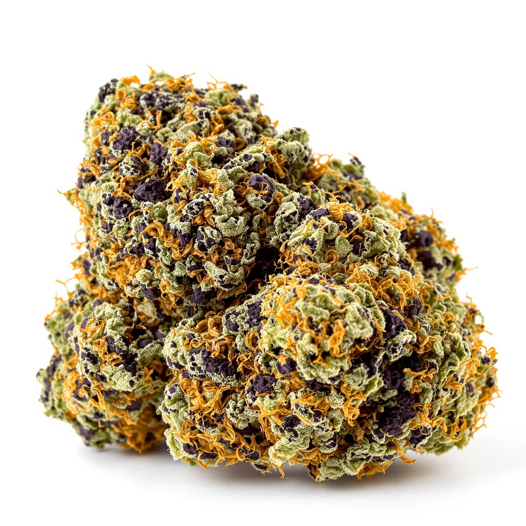 StarBud 76% indica / 24% sativa flower with visible trichomes