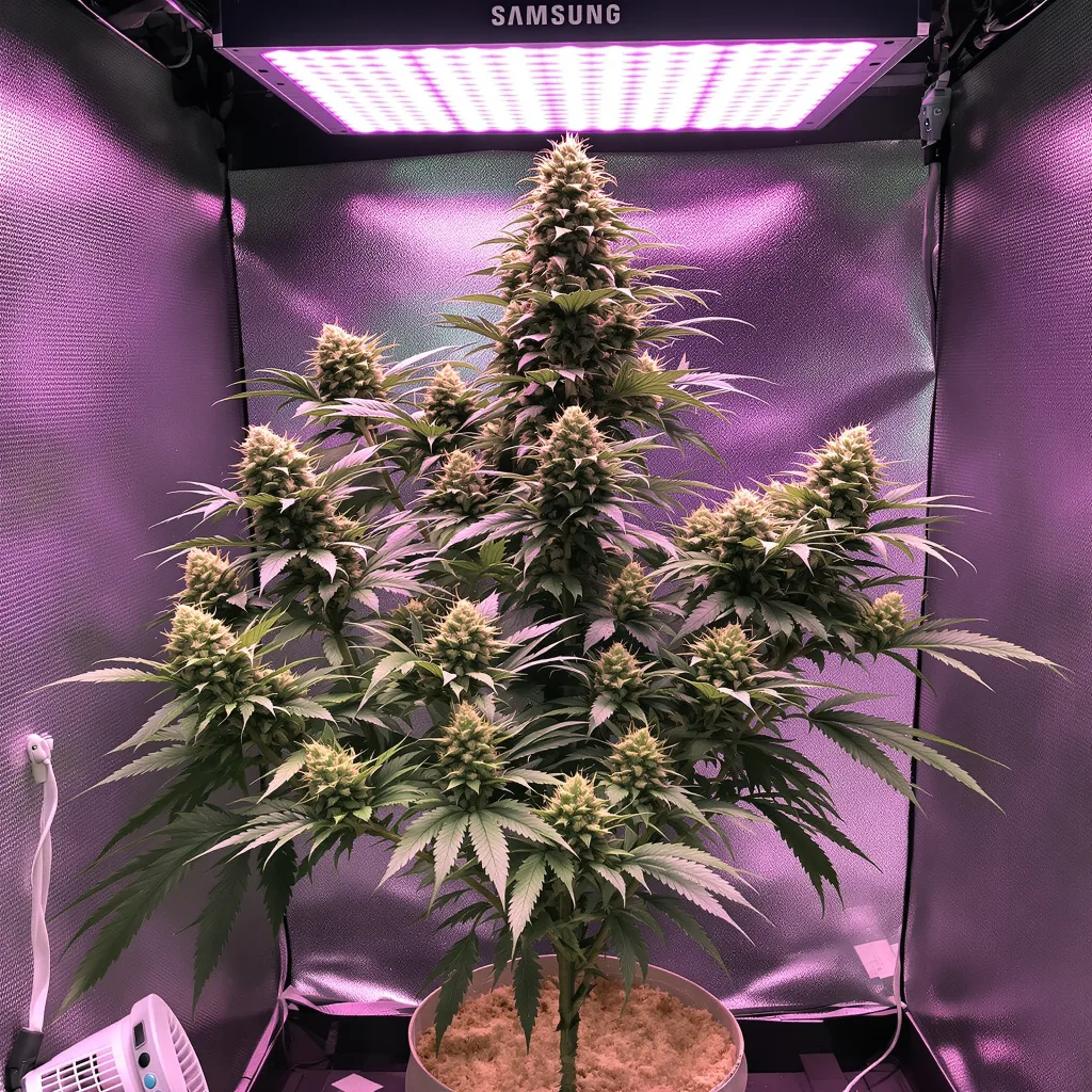 Sticky Dickie cannabis plant in flowering stage — 100–140 cm autoflower