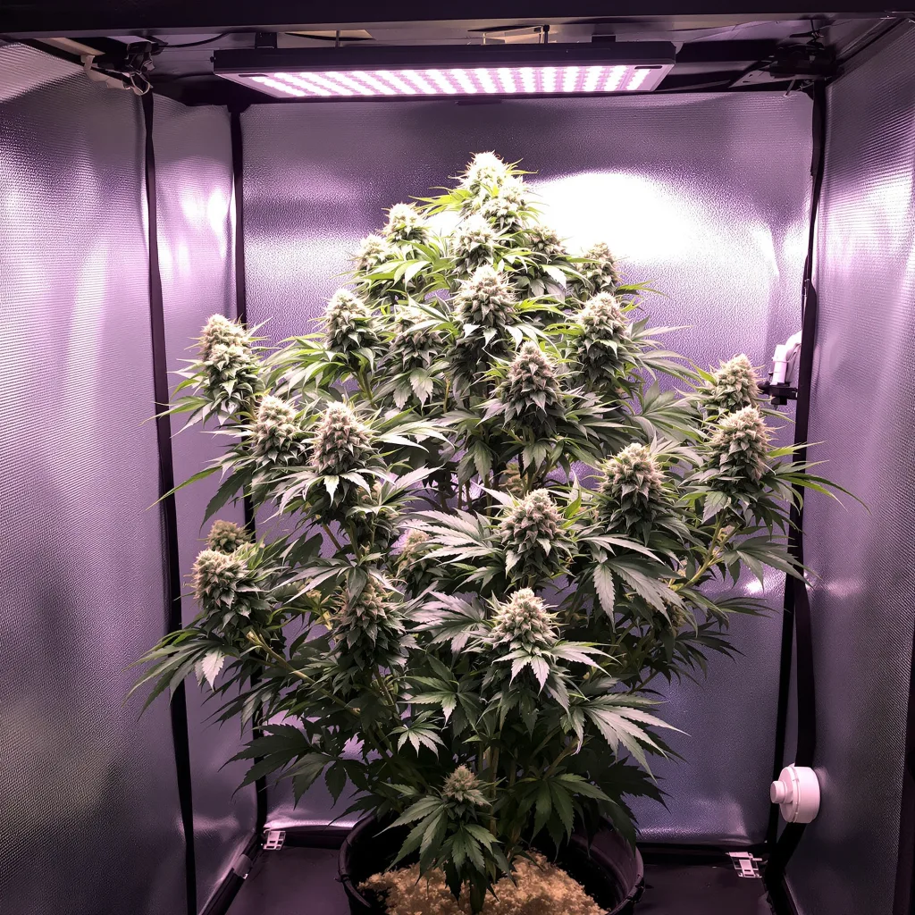 Strawberry Fizz Prerolls cannabis plant in flowering stage — 90–130 cm hybrid