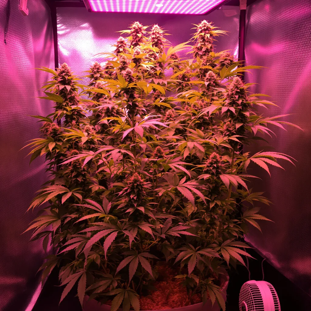 Strawberry Haze cannabis plant in flowering stage — 130 cm (130 cm) autoflower