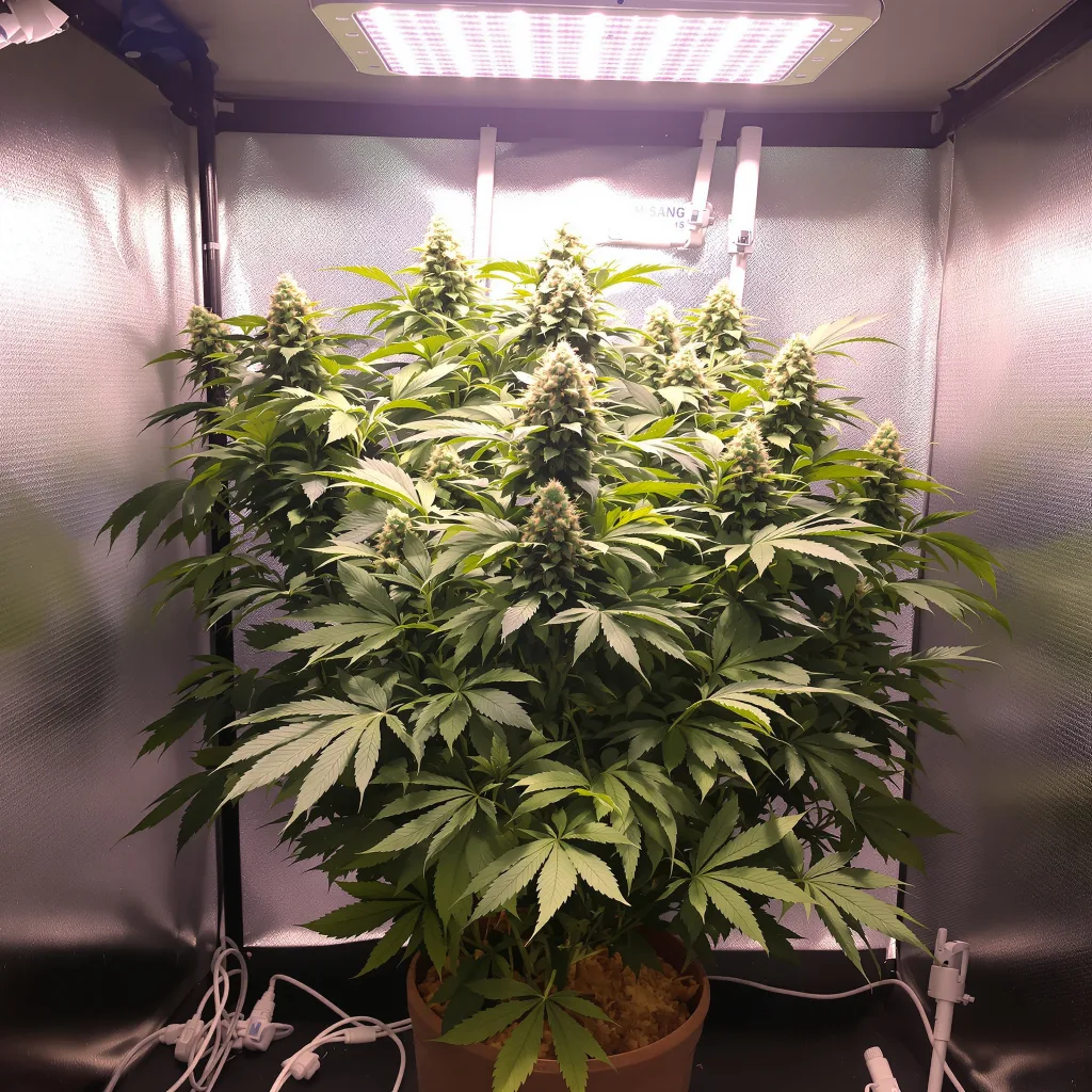 Super Bud cannabis plant in flowering stage — 60-70 cm autoflower