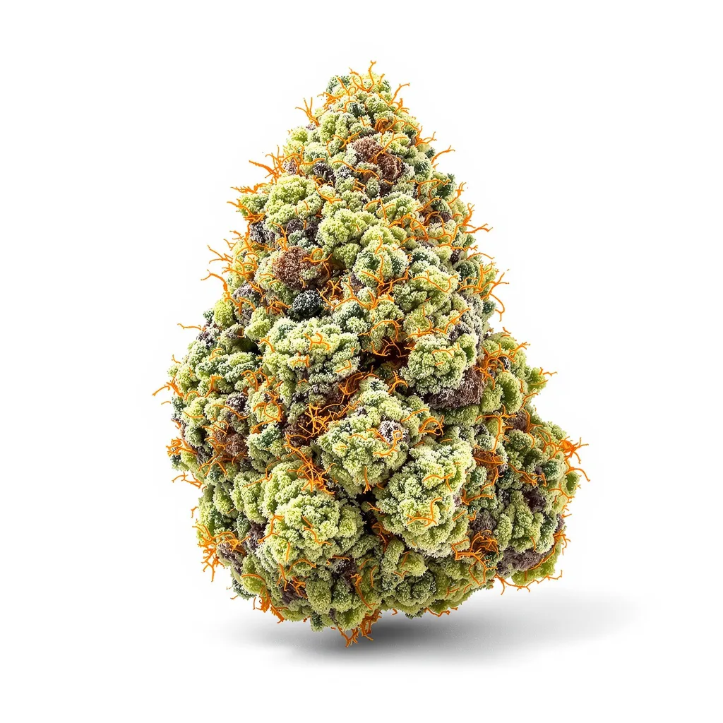 Super Jack 60% indica / 40% sativa flower with visible trichomes
