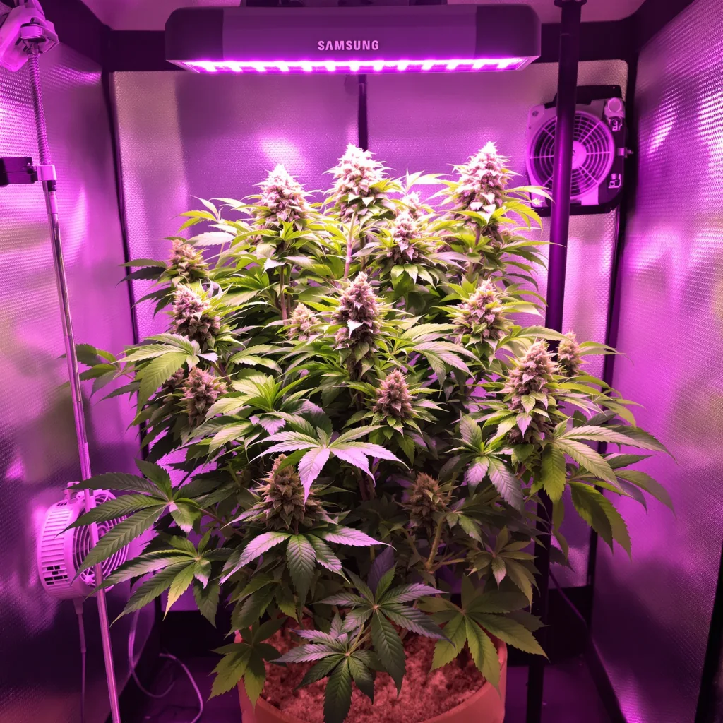 Super Skunk cannabis plant in flowering stage — Up to 110 cm autoflower