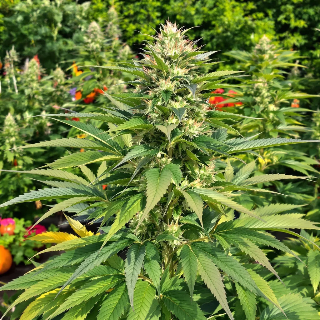 Suzy Q CBD 50% indica / 50% sativa flower with visible trichomes